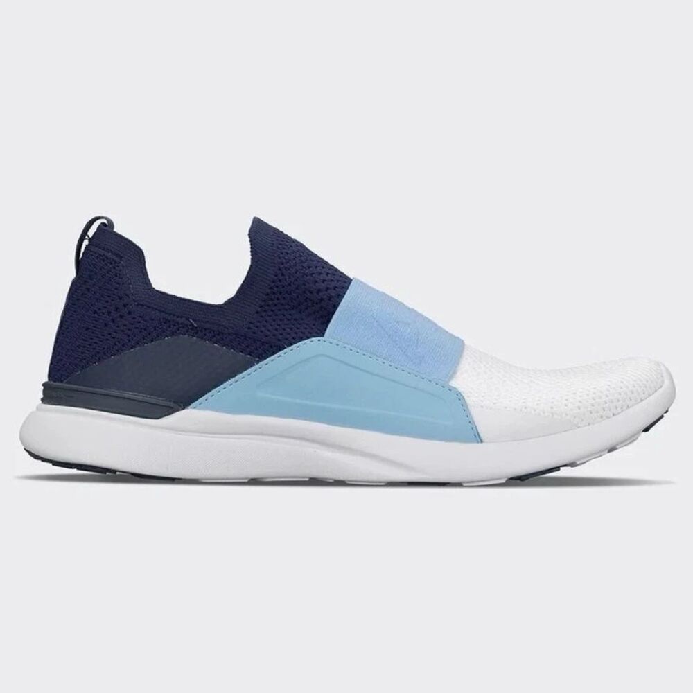 APL Men’s TechLoom Bliss Running Shoe - Navy/Carolina Blue/White - 9 stretch